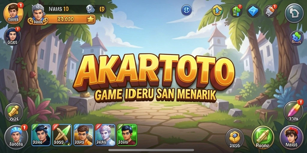 Gameplay AKARTOTO yang menarik dan adiktif.