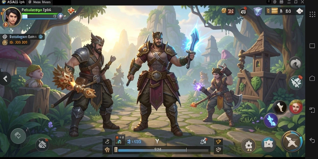 Tampilan gameplay epik dalam ASIA303 menunjukkan pertempuran seru.