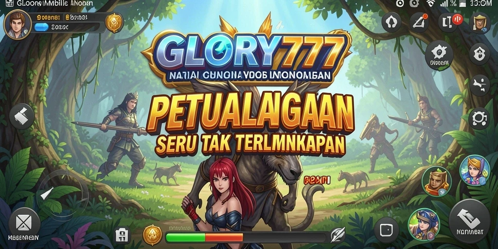 Tampilan gameplay GLORY777 yang epik dalam petualangan menantang.