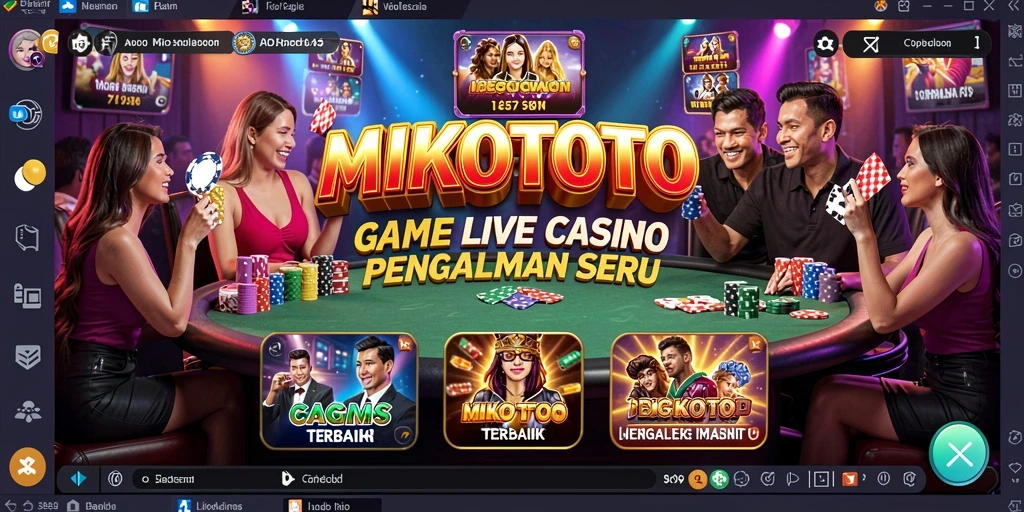 Tampilan gameplay langsung dari kasino MIKOTOTO yang seru.