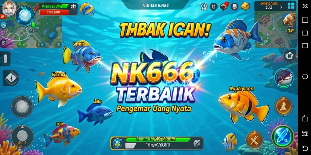 Tampilan gameplay NK666 yang menarik saat menembak ikan.