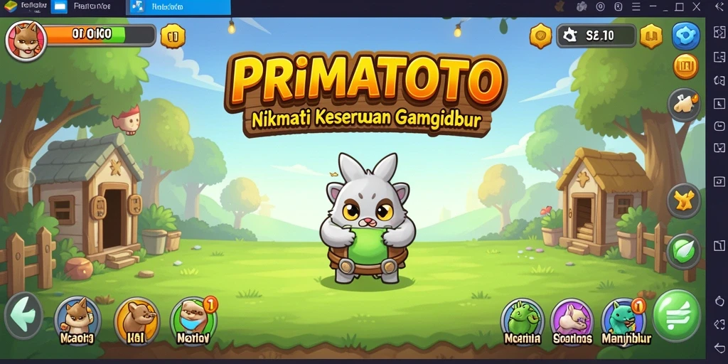 Screenshot menampilkan gameplay seru PRIMATOTO yang menarik.