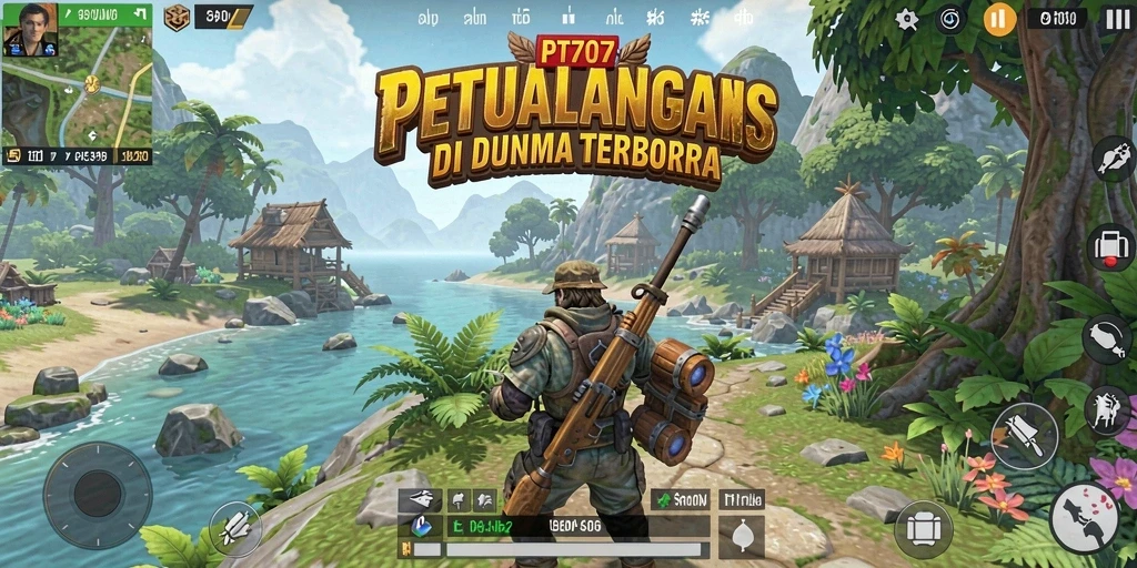Tampilan gameplay PT707 yang menakjubkan dan petualangan seru.