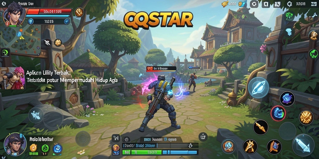 Tampilan intuitif dari aplikasi QQSTAR yang memudahkan pengguna.