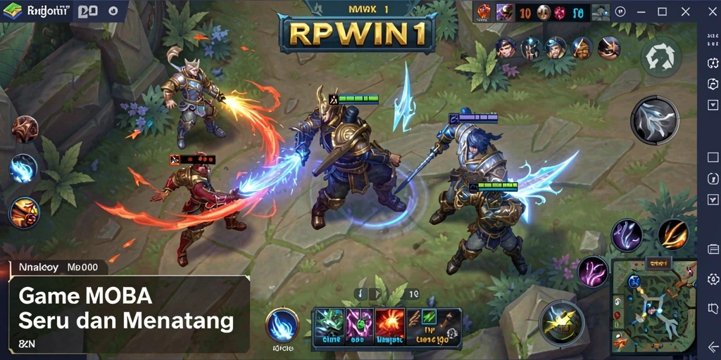 Tampilan gameplay RPWIN1 dengan aksi tempur seru dan strategis.