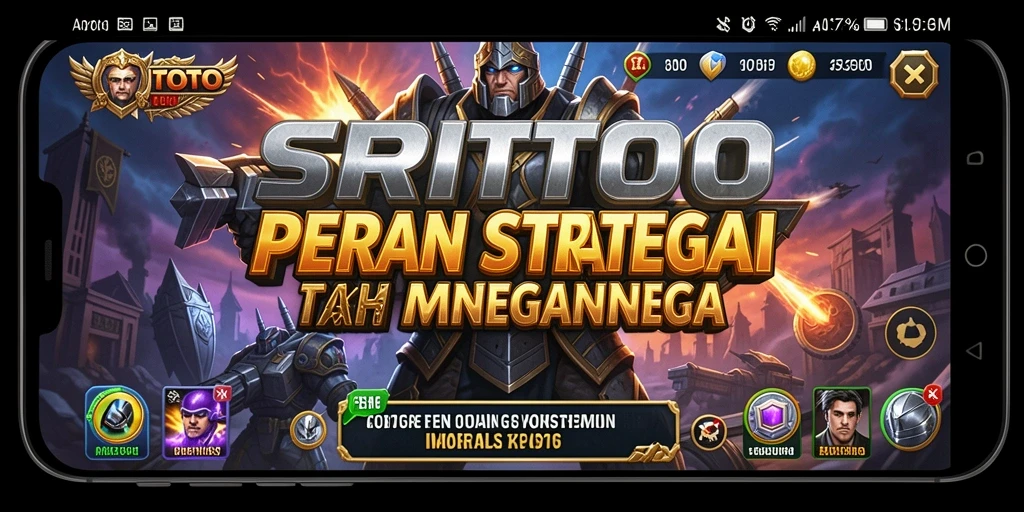 Tampilan dinamis gameplay SRITOTO dengan pertempuran strategi mendebarkan.