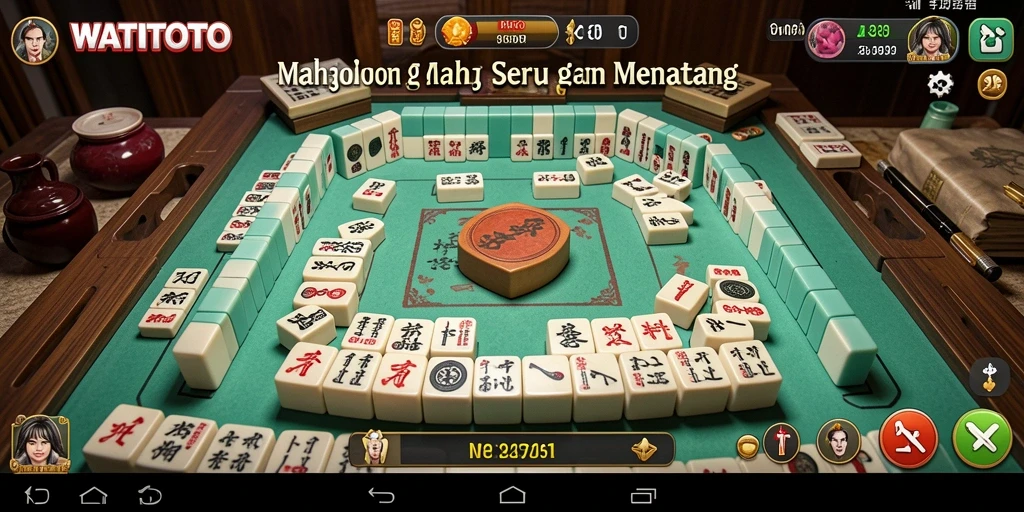 Screenshot gameplay WATITOTO yang menampilkan keseruan permainan Mahjong.
