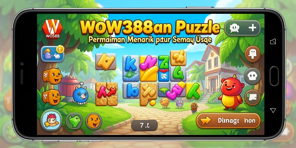 Tampilan gameplay WOW388 yang penuh warna dan menarik.