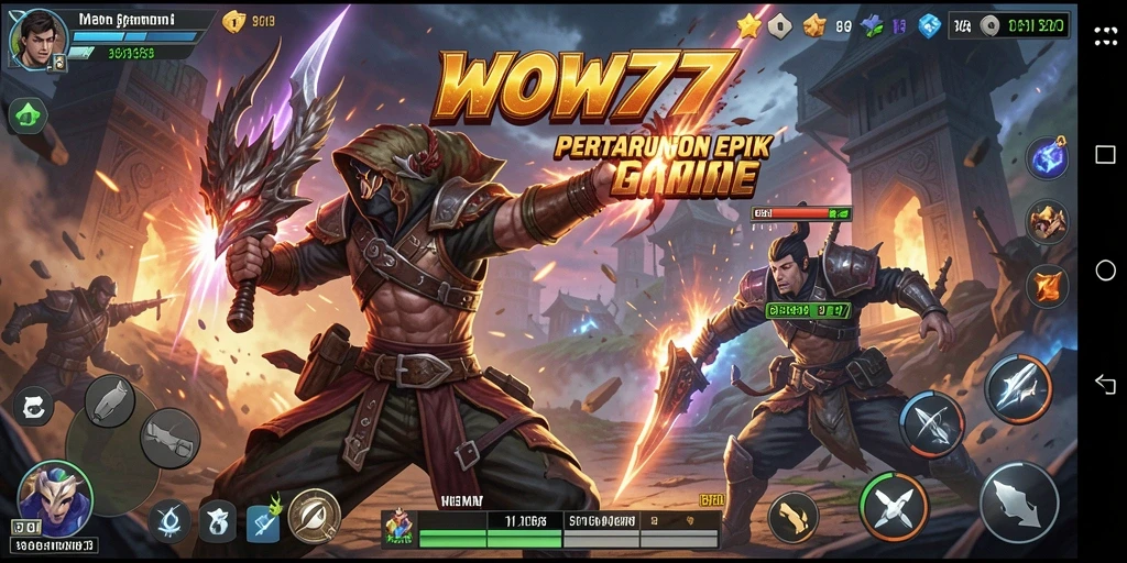 Tampilan aksi mendebarkan dari gameplay WOW77 dengan grafis menawan.